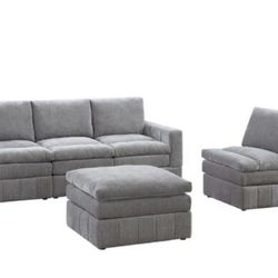 Sofa, Chair & Ottoman