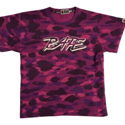 🦍 BAPE Purple Camo Tee – Size Medium – Authentic