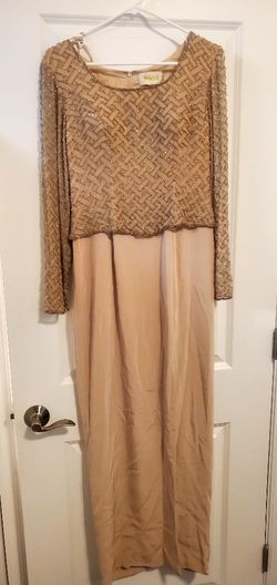 Formal Gold Embellished Gown Sz 6