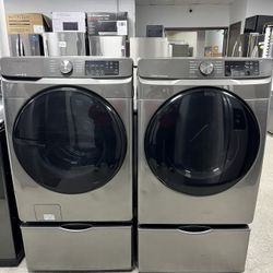 Samsung Electric Front Load Washer & Dryer Set 
