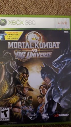 Mortal kombat vs dc universe for the xbox 360