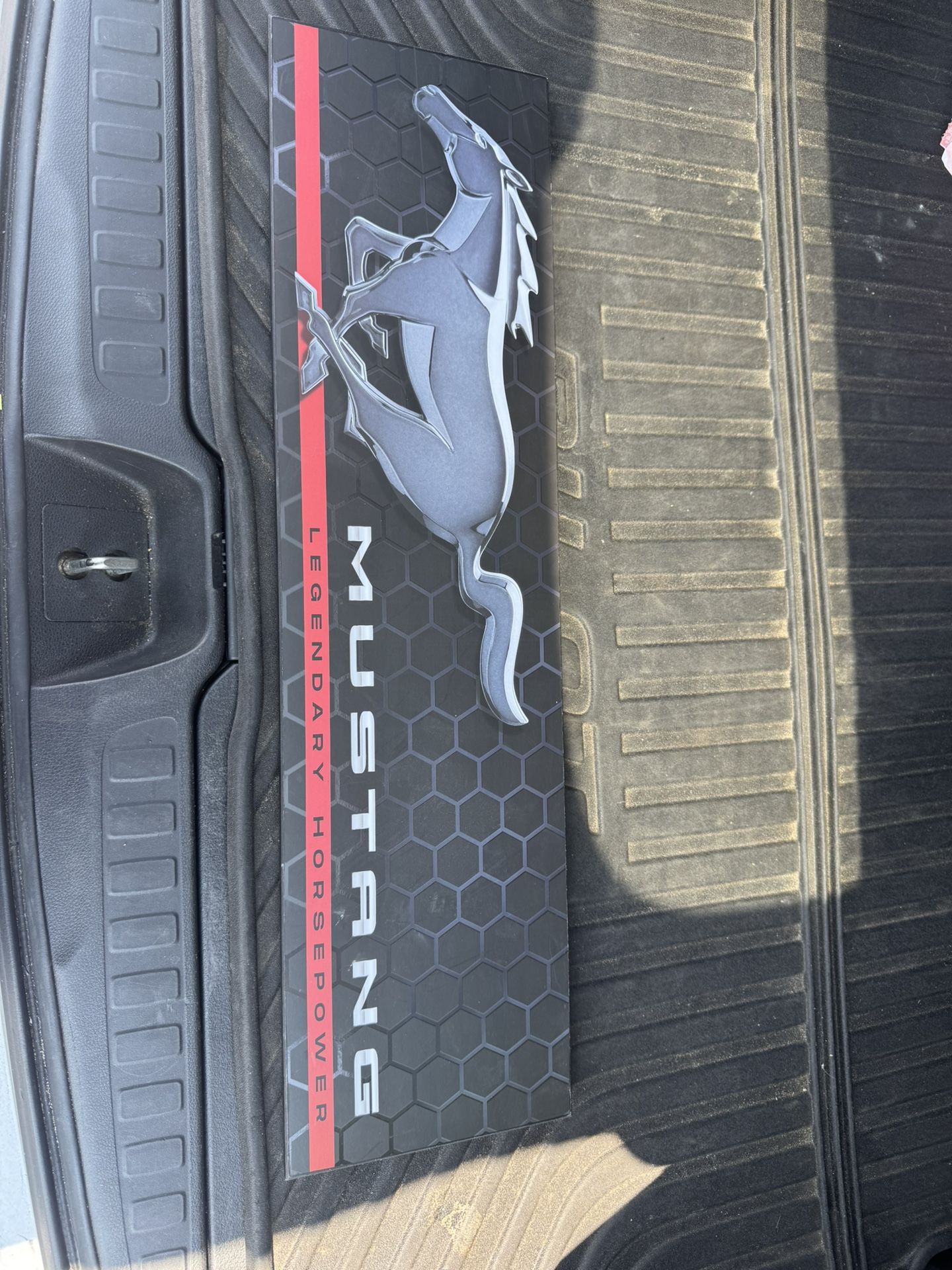 Ford Mustang All Out Performance Wood Sign - Vintage Ford Mustang Sign for Garage, Shop or Man Cave