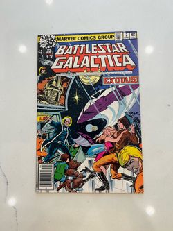 Battlestar Galactica #2 Marvel 1979 "Exodus" VF+ Cover Art Jeff Aclin, Newsstand