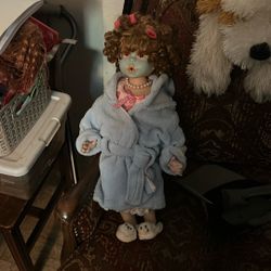 Porcelain bathroom doll