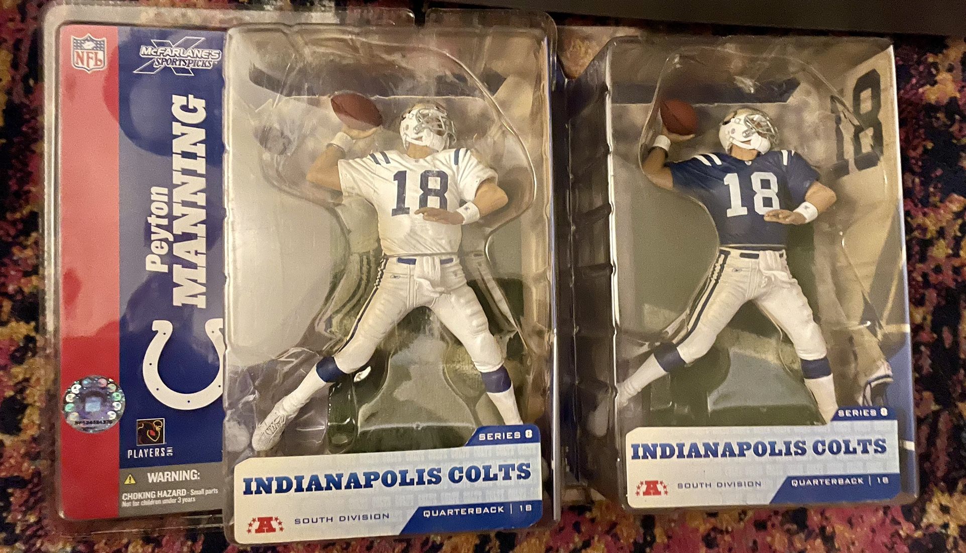 NFL Indianapolis Colts Quarterback #18 Peyton Manning 12" Action Figure 2004 NEW