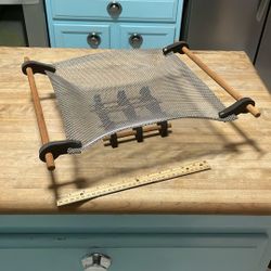 Really Unique Wire Mesh And Wood Fruit Basket 
