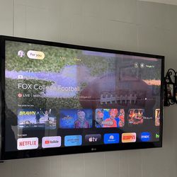 60 Inch Flat screen With TV Mount 