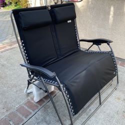  ULINE Zero Gravity Chair Double Wide Reclining Lounger 2 Person Capacity Seat