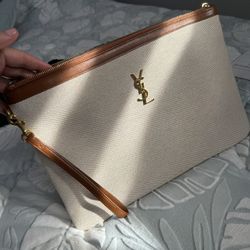 Saint Laurent (YSL) Monogram Pouch In Canvas