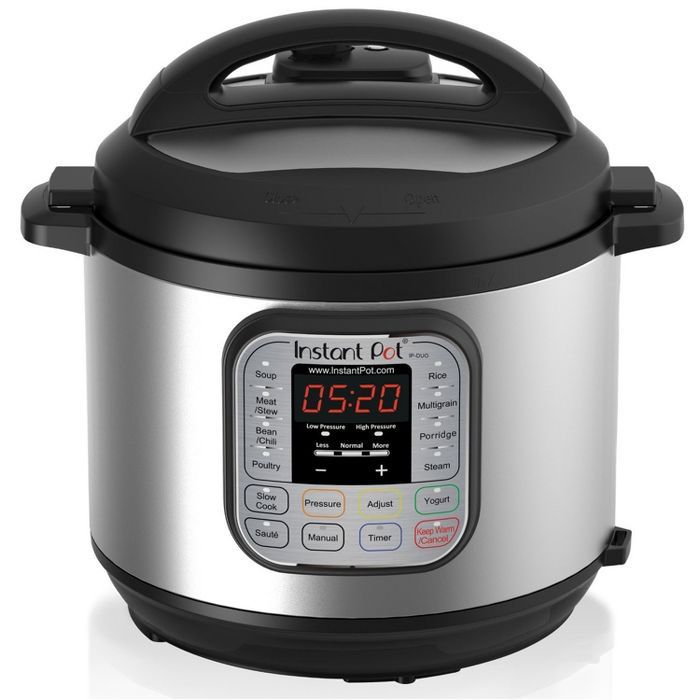 New Instant Pot DUO60 6 Qt 7-in-1 Multi-Use Programmable Pressure Cooker, Slow Cooker, Rice Cooker, Steamer, Sauté, Yogurt Maker and Warmer