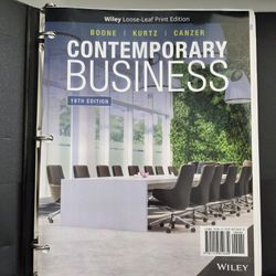 Contemporary Business 19th Edition