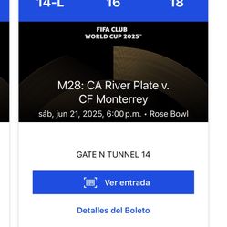 Boletos Mundial De Clubes Monterrey Vs River Plate