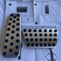 Brake And Gas pedal Overlay For Dodge Challenger 
