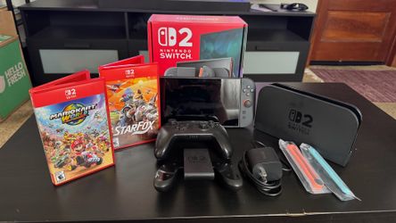 Nintendo Switch 2 w/ games and extra controller