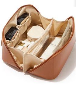 Rose of No Man’s Land Makeup Bag Cosmetic Organizer Travel Case Brown Vanity Bag