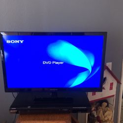Insignia TV And Sony DVD Player