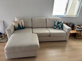 DOHENY REVERSIBLE SOFA/CHAISE W/STORAGE OTTOMAN – Comfortable & Stylish