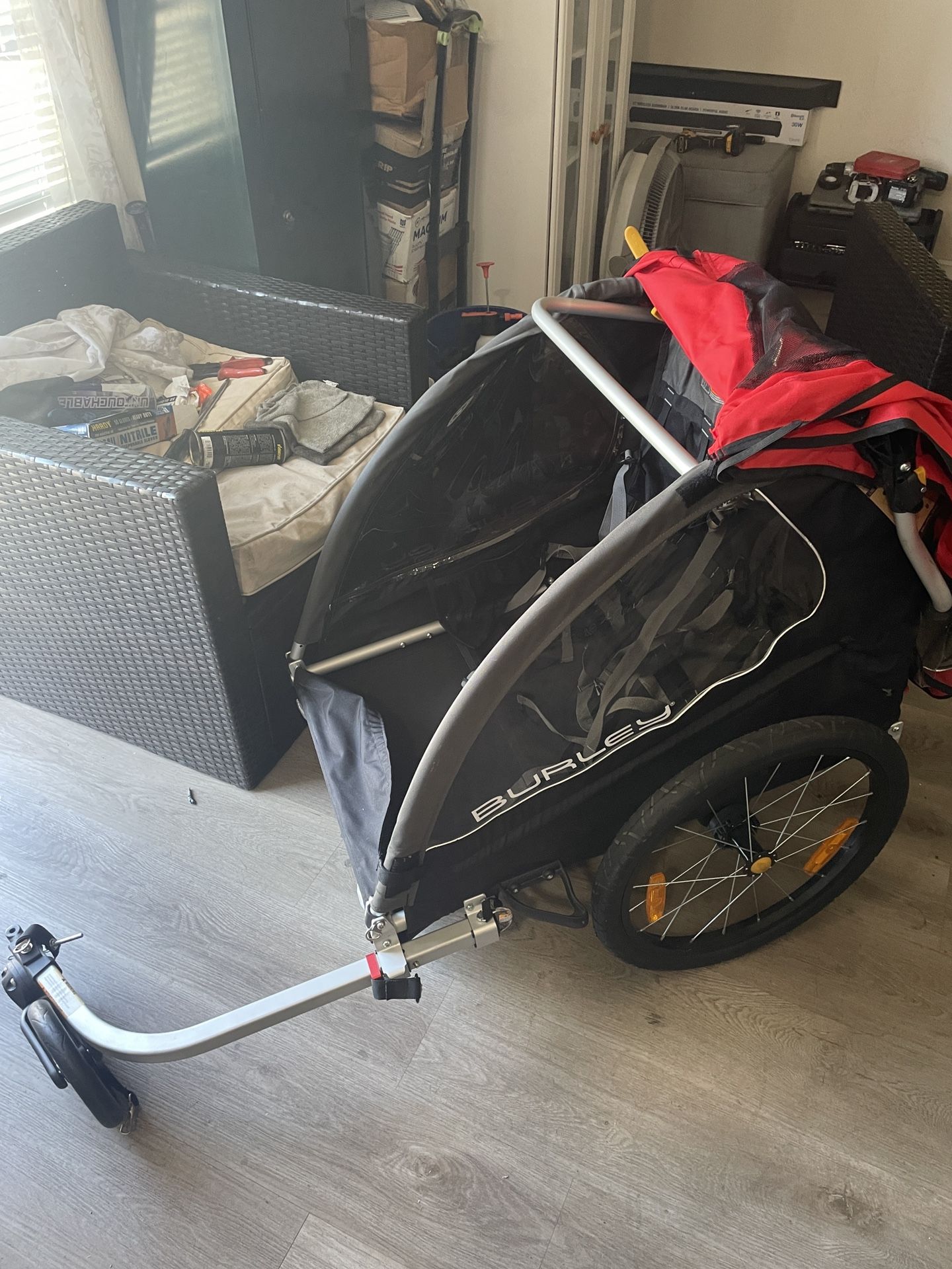 Burley 2 Seater for babies bike trailer