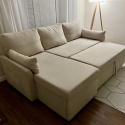 Sofa Sleeper Beige Color 