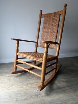 QUINTESSENTIAL rocking chair - Kennedy Rocker - caning - oak - Carolina Rocker - delivery available