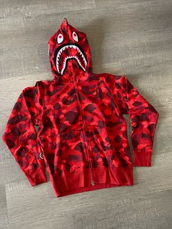 BAPE Red Zipup Jacket