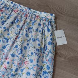 Flower Pattern Ankle Skirt New