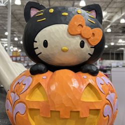 Large wHello Kitty Jack O Lantern Halloween  Statue by Jim Shore ( Hard To Find HTF) (15 inches) New