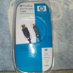 HP fire wire 6 to 4 pin cable