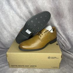 New In Box Men’s Clarks Whiddon Dark Tan Oxford Dress Shoes Size 10M  $50 OBO