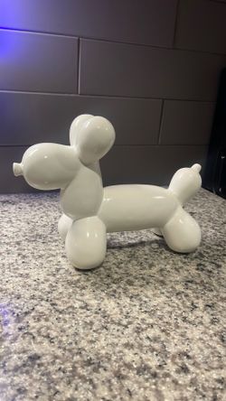 White Ceramic Balloon Dog