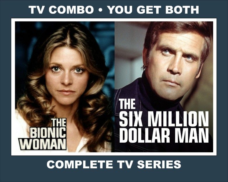 The Six Million Dollar Man & The Bionic Woman Combo • HD Quality • Complete Series On USB
