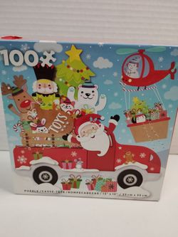 100-Piece Christmas Holiday Jigsaw Puzzle