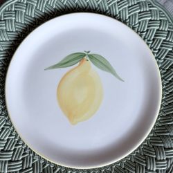 Portuguese Lemon Plate Farmhouse Kitchen Decor Portugal