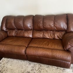 Leather Reclining Couch