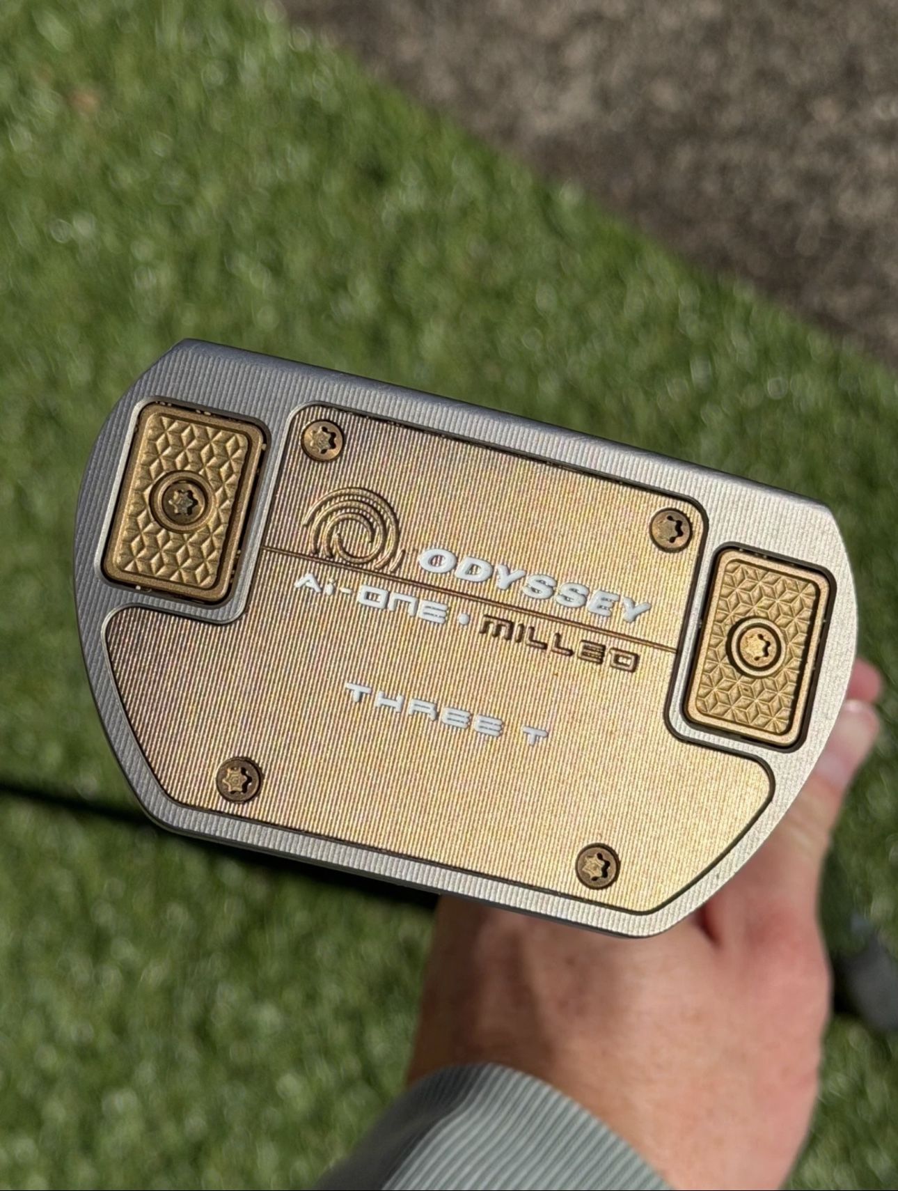 Odyssey Ai One Milled Three T Gold Putter