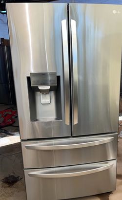 LG ThinQ French Door Refrigerator Stainless Steel