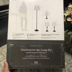 Charlestown 4pc Lamp Set