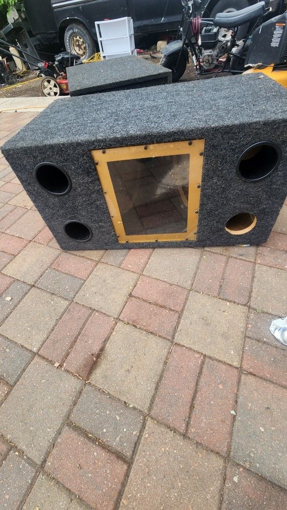 2 15 Inch Subwoofer Box Old School