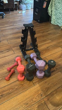 Dumbbell Set with A-Frame Rack