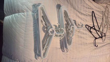 26 white hangers