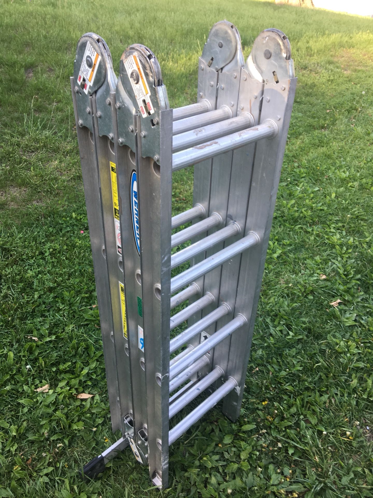 Werner M2 8 16ft Aluminum Folding Multi position Ladder For Sale In Werner M2 8 16ft Aluminum Folding Multi position Ladder For Sale In