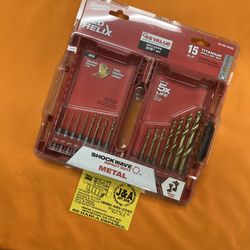 15pc Drill Bit Set Milwaukee 