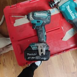Makita Drill With 18 Volt Battery