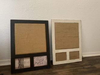 Rustic bulletin board/photo decor