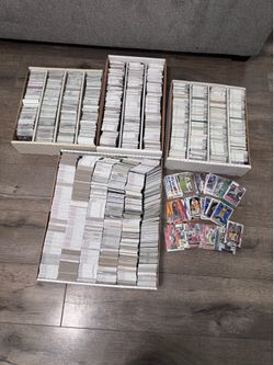 4 boxes of sports cards modern