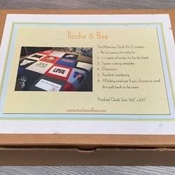 MEMORY QUILT KIT - Ticche and Bea - NEW, NEVER OPENED