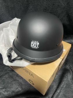 ZJ HELM ZH-02 German Style Motorcycle Helmet FMVSS 218 DOT ~SIZE M