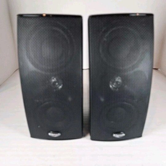 Klipsch Small Home Theater Stereo Speaker Black W Grills (set of 5)