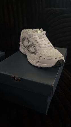 All white Dior shoes