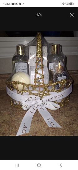 Lily Roy Coconut Wire Basket Gift Set
